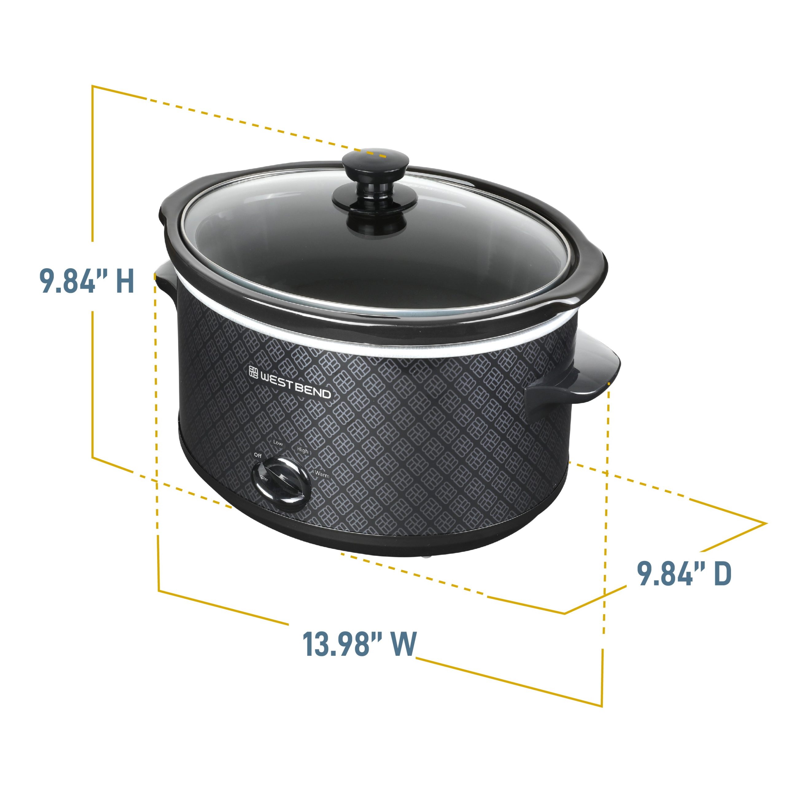 West Bend Pattern Slow Cooker - Image 5