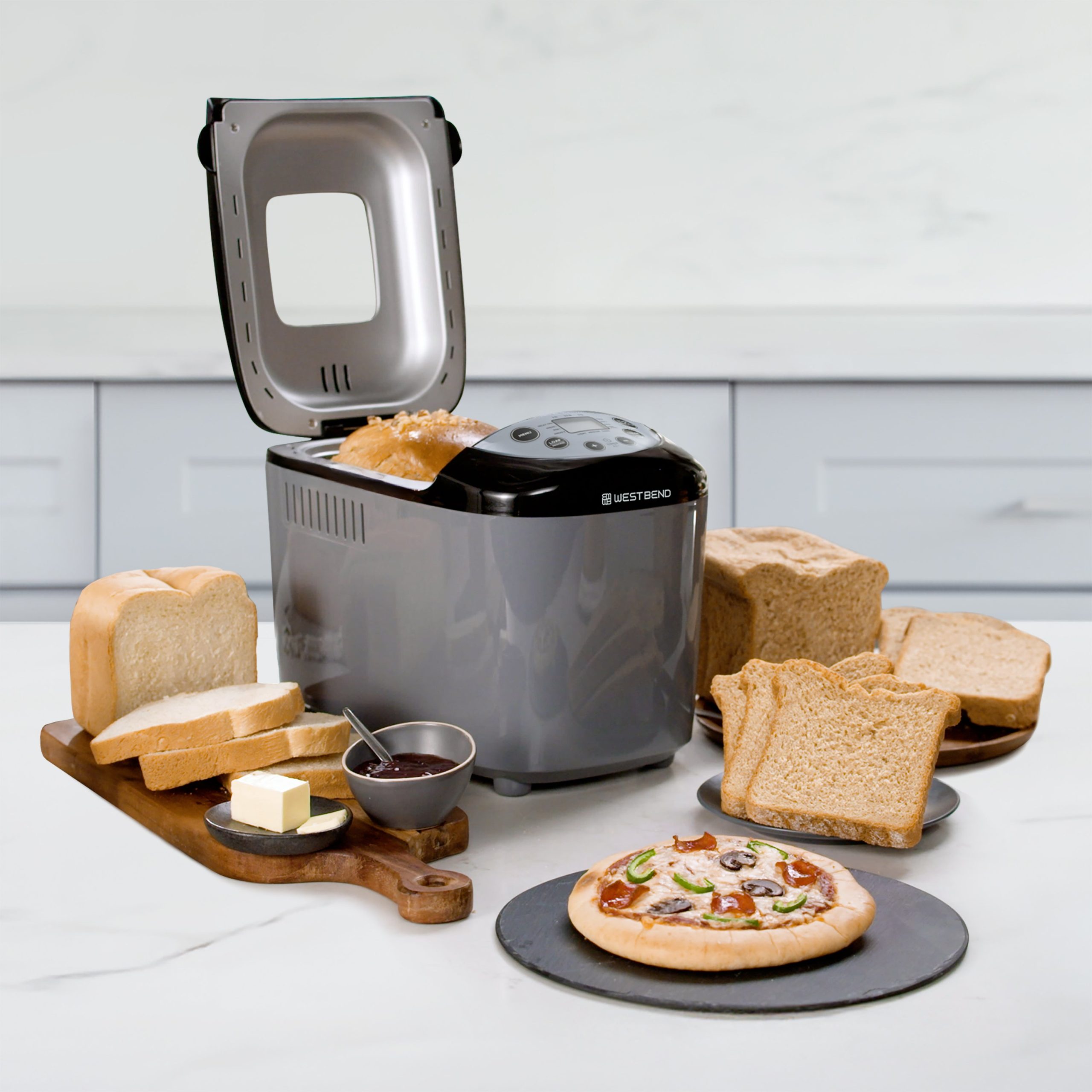 West Bend Hi-Rise Bread Maker with 12 Preset Digital Controls - Image 2