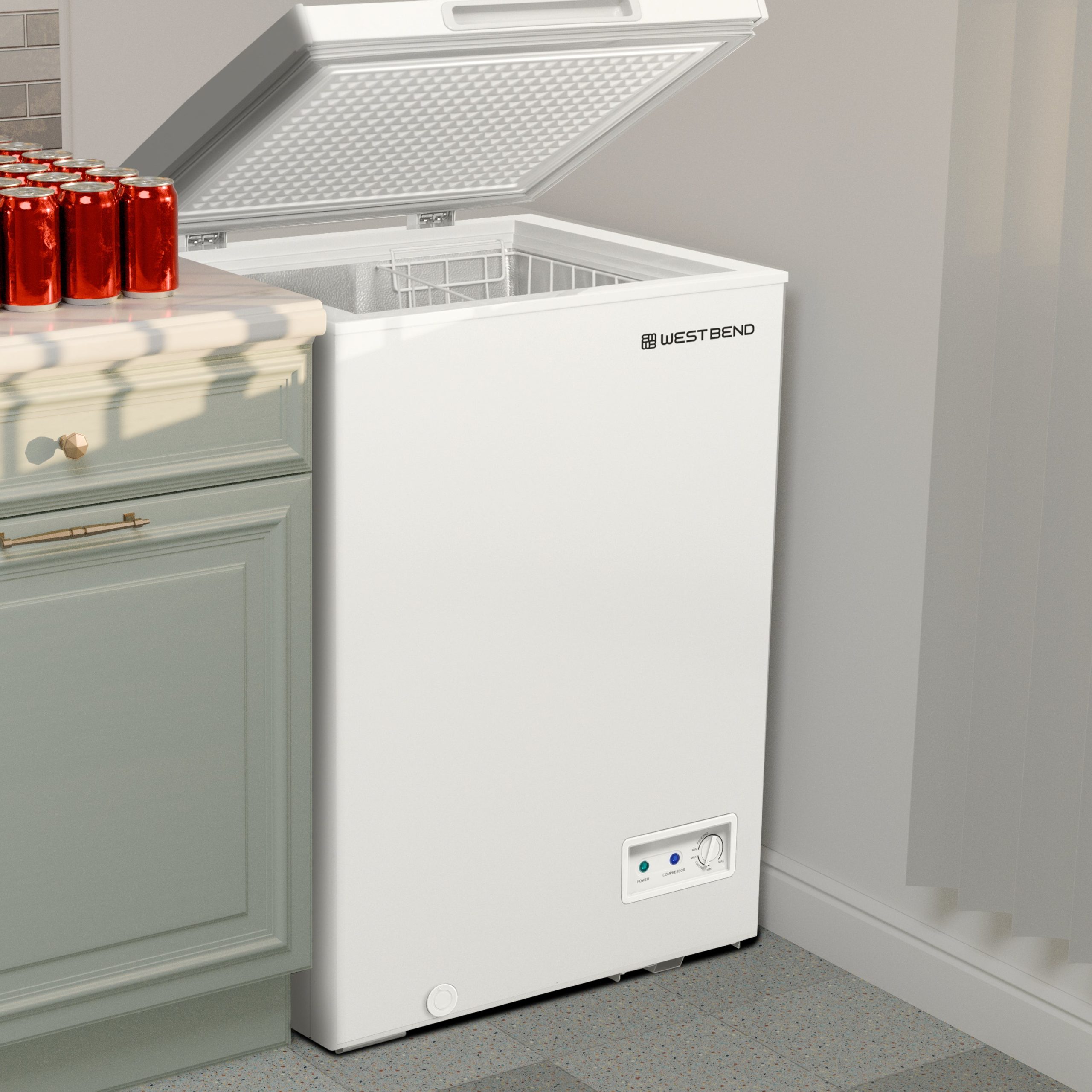 West Bend Garage Ready Chest Freezer, 5.0 cu. ft. - Image 2