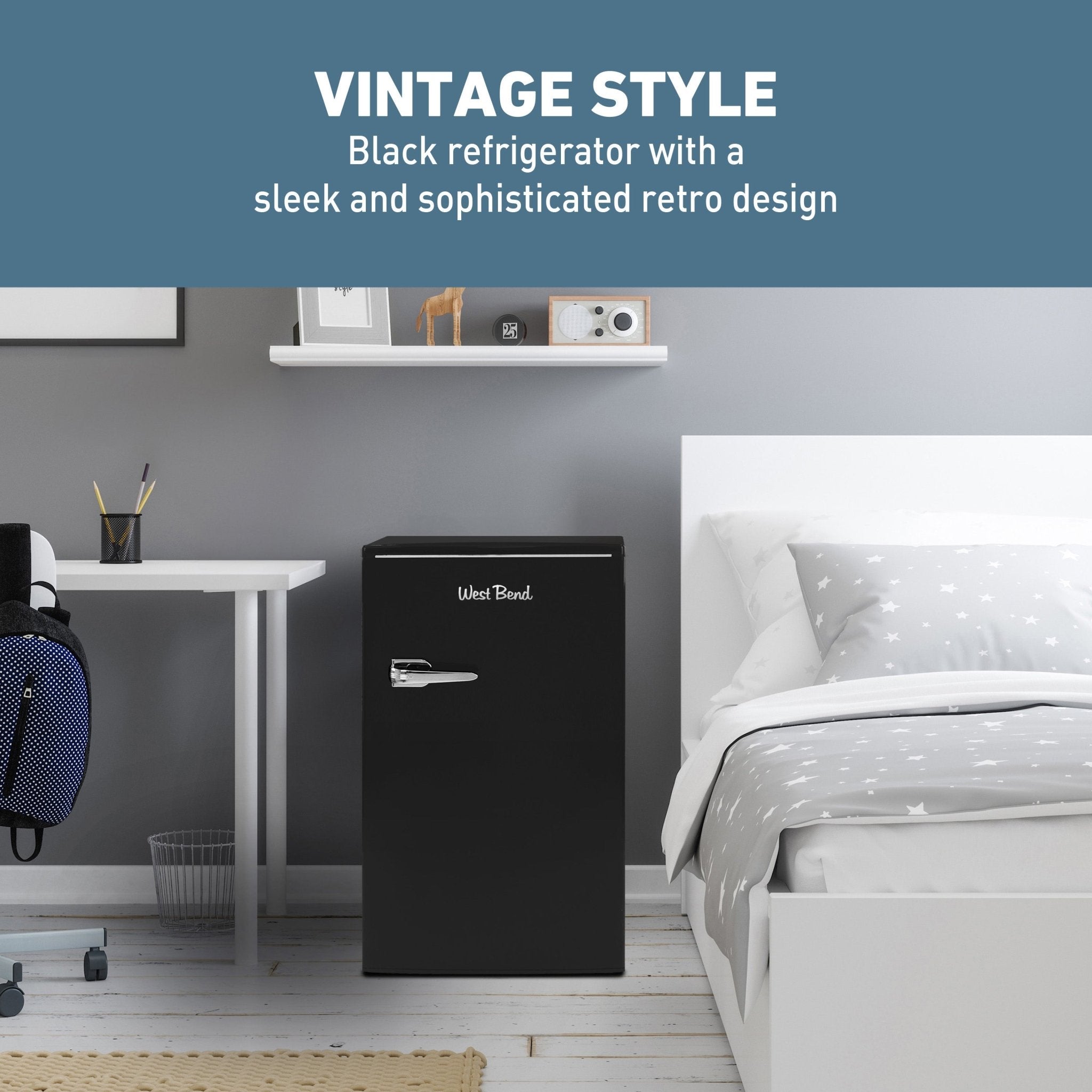 West Bend Retro Compact Refrigerator, 3.0 cu. ft. - Image 4