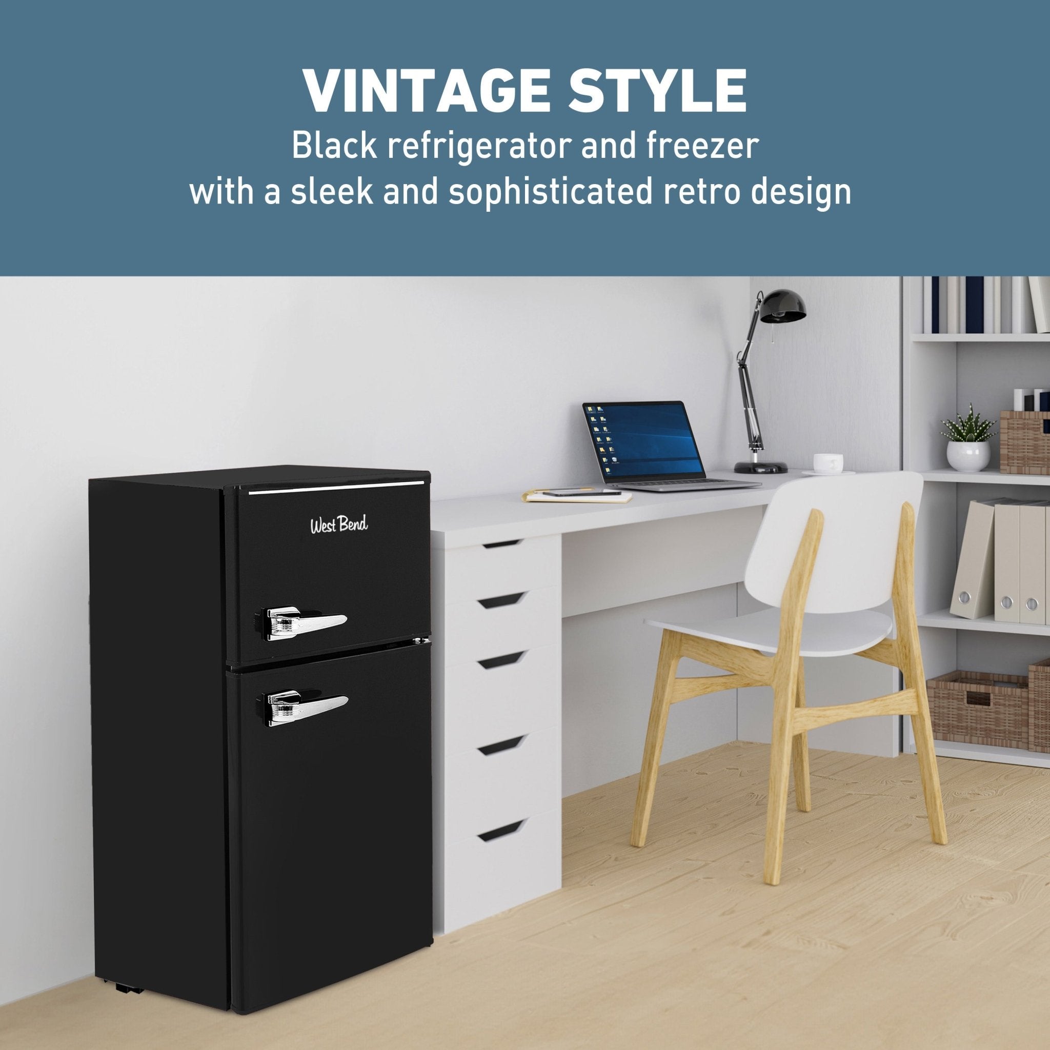 West Bend Retro Compact Refrigerator and Freezer, 3.1 cu. ft. - Image 4