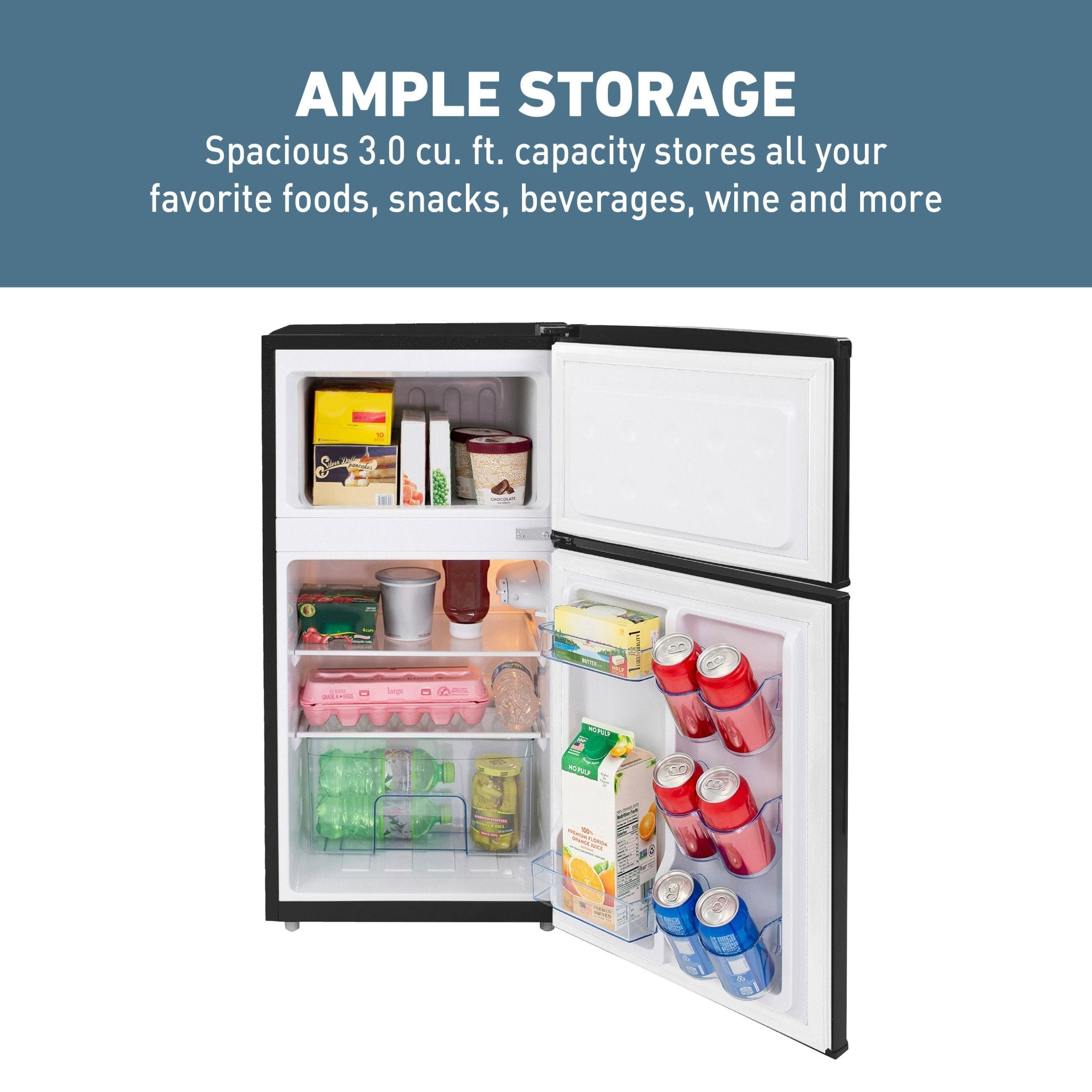 West Bend Retro Compact Refrigerator and Freezer, 3.1 cu. ft. - Image 3