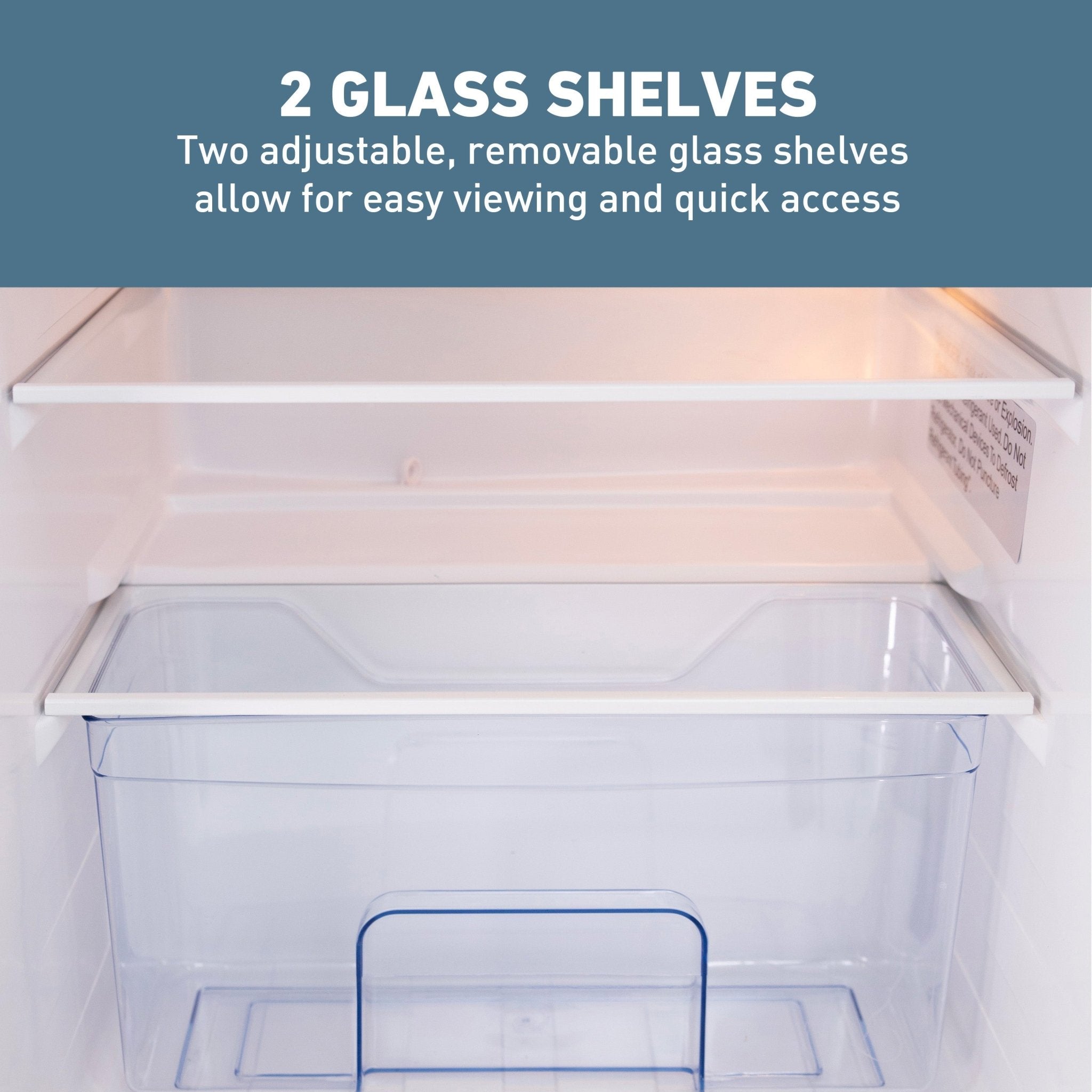 West Bend Retro Compact Refrigerator and Freezer, 3.1 cu. ft. - Image 2