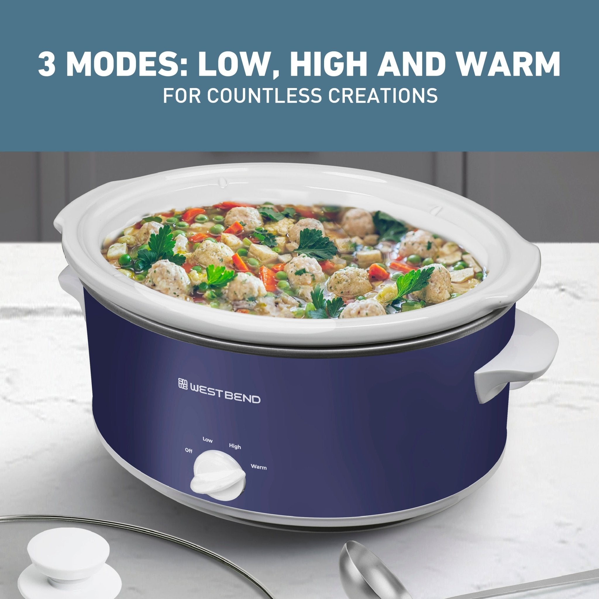 West Bend Slow Cooker, 6 Qt. Capacity - Image 5
