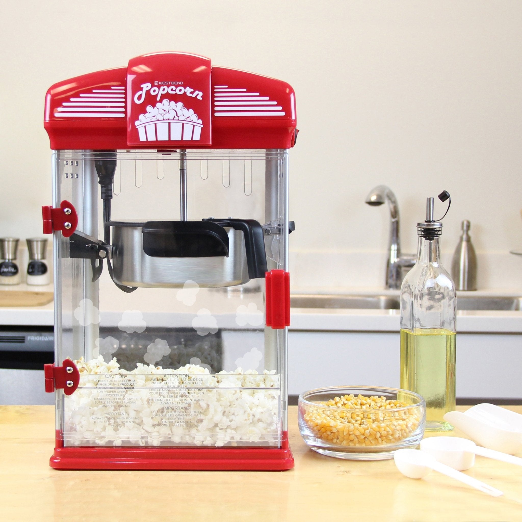 West Bend Theater Crazy Stirring Oil Popcorn Maker, 4 Qt. Capacity - Image 2