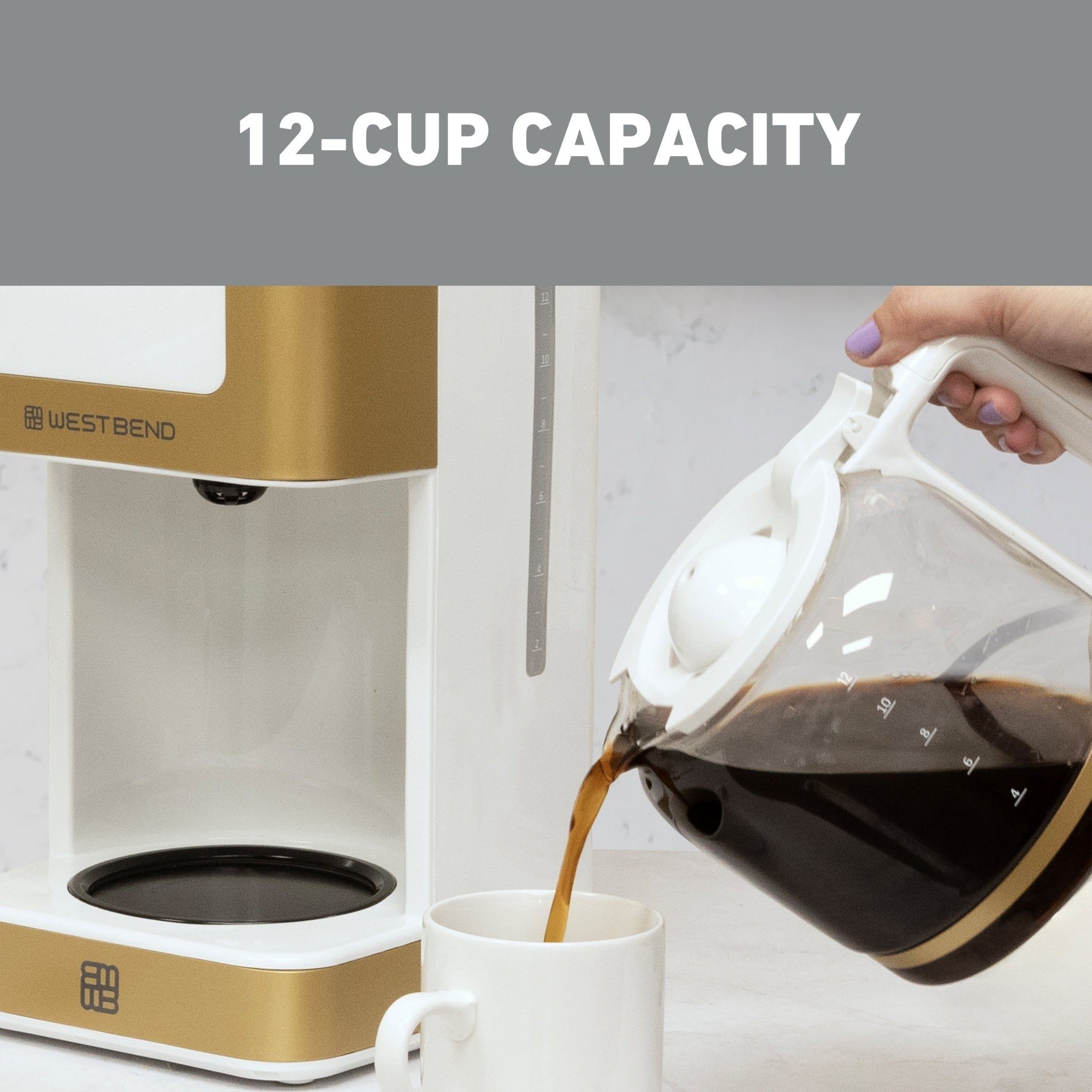 West Bend Timeless 12 Cup Hot & Iced Coffee Maker - Image 3