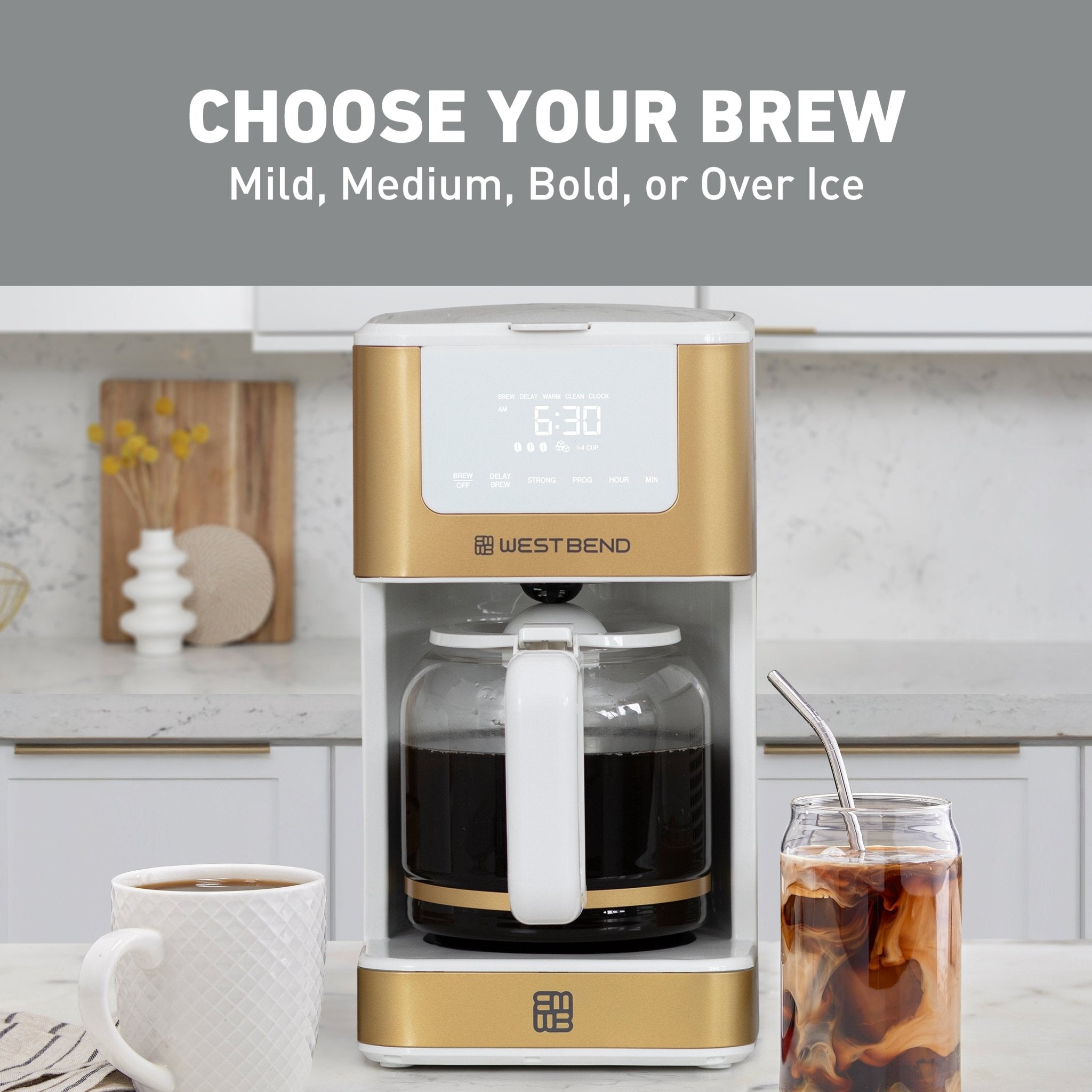 West Bend Timeless 12 Cup Hot & Iced Coffee Maker - Image 4